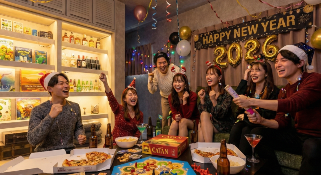 年越しパーティーの様子